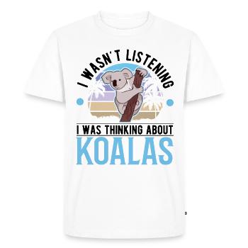 Koala lover Koala bear - Men's Premium Organic T-Shirt - white - Front - Nico (187cm)