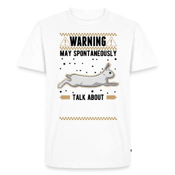 Rabbit Rabbit Rabbit - Men's Premium Organic T-Shirt - white - Front - Nico (187cm)
