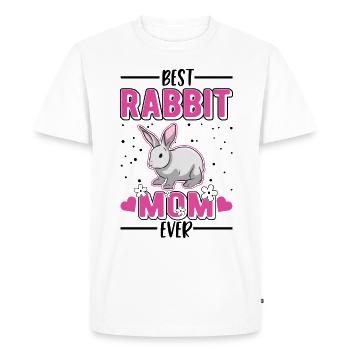 Lapin Maman Lapin Lapin Lapin - T-shirt Premium bio Homme - blanc - Devant - Nico (187cm)