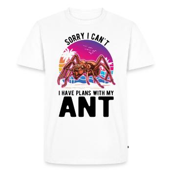 Fourmis Fourmilière Fourmilières Fourmis de feu - T-shirt Premium bio Homme - blanc - Devant - Nico (187cm)