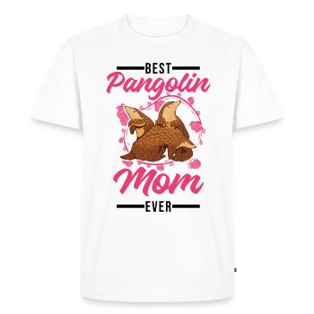 Best Pangolin Mom Ever Pangolin Mama - Men's Premium Organic T-Shirt - white - Front - Nico (187cm)