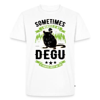 Degu propriétaire arbuste forêt de rats degu - T-shirt Premium bio Homme - blanc - Devant - Nico (187cm)