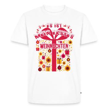 Mein Erstes Weihnachten - Cadeau Noel Christmas - T-shirt Premium bio Homme - blanc - Devant - Nico (187cm)
