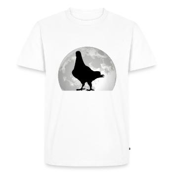 Pigeon Lune Pigeon Fancier City Pigeon - T-shirt Premium bio Homme - blanc - Devant - Nico (187cm)