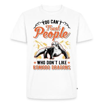 Komodo dragon Komodo dragon monitor Komodo dragon Komodo dragon - Men's Premium Organic T-Shirt - white - Front - Nico (187cm)