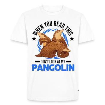 Pangolin Cadeau Pangolin - T-shirt Premium bio Homme - blanc - Devant - Nico (187cm)