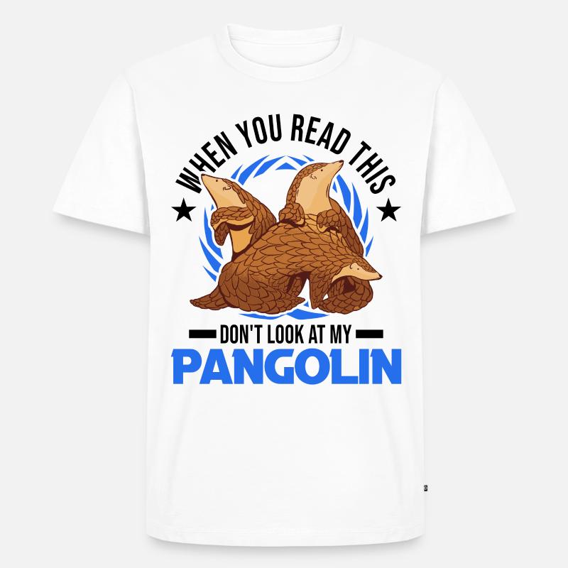 Pangolin Geschenk Schuppentier - Männer Premium Bio T-Shirt - Weiß