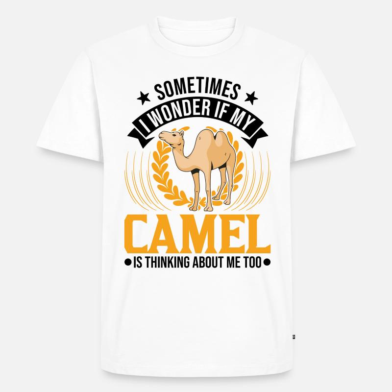 Kamel Geschenk Dromedar Camel Großkamel - Männer Premium Bio T-Shirt - Weiß