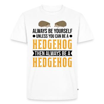Sois toujours toi-même Hérisson Igel - T-shirt Premium bio Homme - blanc - Devant - Nico (187cm)