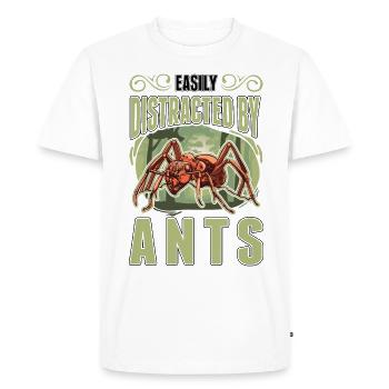 Fourmis Fourmilière Fourmilières Fourmis de feu - T-shirt Premium bio Homme - blanc - Devant - Nico (187cm)