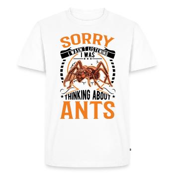Fourmis Fourmilière Fourmilières Fourmis de feu - T-shirt Premium bio Homme - blanc - Devant - Nico (187cm)