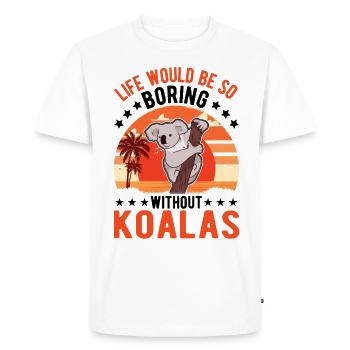 Koala lover Koala bear - Men's Premium Organic T-Shirt - white - Front - Nico (187cm)
