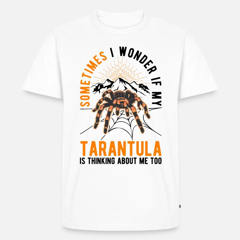 Tarantel Geschenk Spinne Tarantula - Männer Premium Bio T-Shirt - Weiß