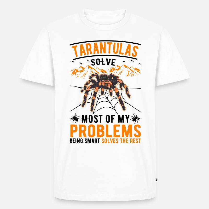 Tarantel Geschenk Spinne Tarantula - Männer Premium Bio T-Shirt - Weiß