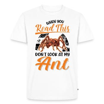Fourmis Cadeau Fourmi de feu - T-shirt Premium bio Homme - blanc - Devant - Nico (187cm)