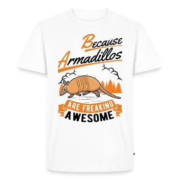 Parce que les tatous sont des tatou géniaux - T-shirt Premium bio Homme - blanc - Devant - Nico (187cm)