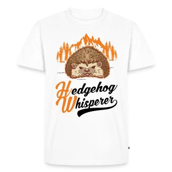 Igel Flüsterer Hérisson Whisperer - T-shirt Premium bio Homme - blanc - Devant - Nico (187cm)