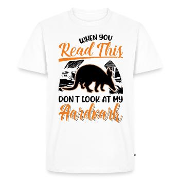 Aardvark Cadeau Aardvark - T-shirt Premium bio Homme - blanc - Devant - Nico (187cm)