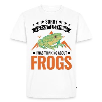 Frog Gift Tree Frog - Men's Premium Organic T-Shirt - white - Front - Nico (187cm)