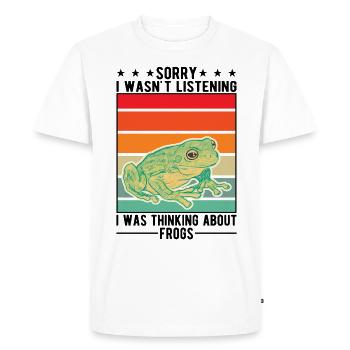 Frog Gift Tree Frog - Men's Premium Organic T-Shirt - white - Front - Nico (187cm)