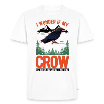 Corbeau Corbeau Corbeau - T-shirt Premium bio Homme - blanc - Devant - Nico (187cm)