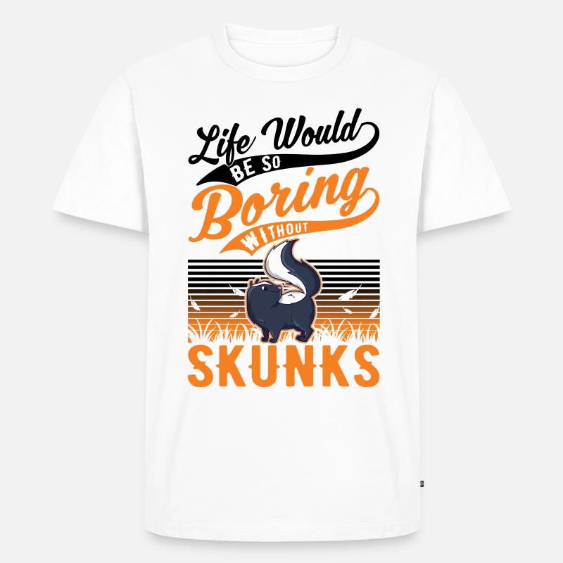 Stinktier Geschenk - Männer Premium Bio T-Shirt - Weiß