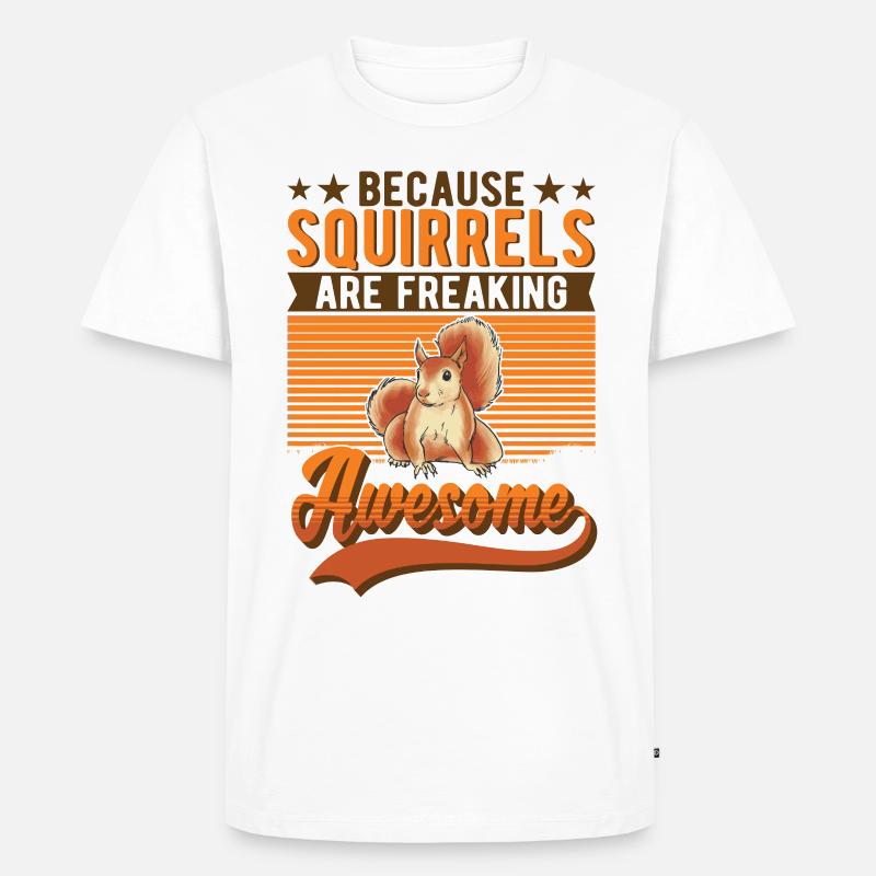 Squirrel Gift Squirrel Grey Squirrel - Men's Premium Organic T-Shirt - white