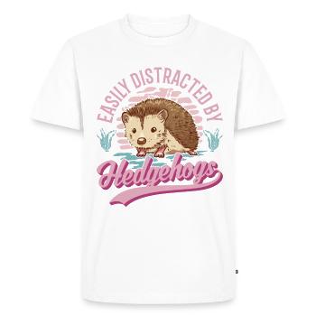 Amoureux des hérissons - T-shirt Premium bio Homme - blanc - Devant - Nico (187cm)