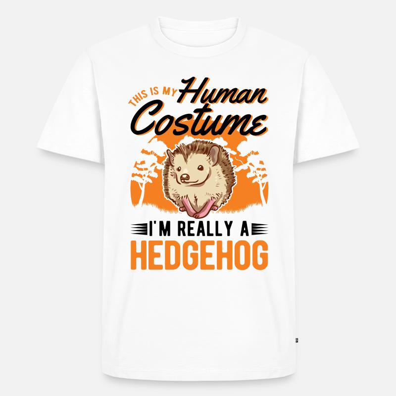 Hérisson Halloween Costume de hérisson - T-shirt Premium bio Homme - blanc