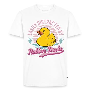 Rubber Duck Gift Rubber Duck Rubber Duck - T-shirt Premium bio Homme - blanc - Devant - Nico (187cm)