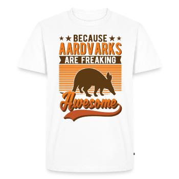 Aardvark Cadeau Aardvark - T-shirt Premium bio Homme - blanc - Devant - Nico (187cm)