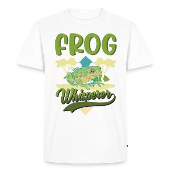 Frog Whisperer Gift Tree Frog - Men's Premium Organic T-Shirt - white - Front - Nico (187cm)
