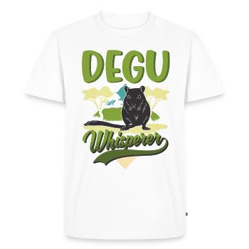 Degu Whisperer Forest Degu - T-shirt Premium bio Homme - blanc - Devant - Nico (187cm)