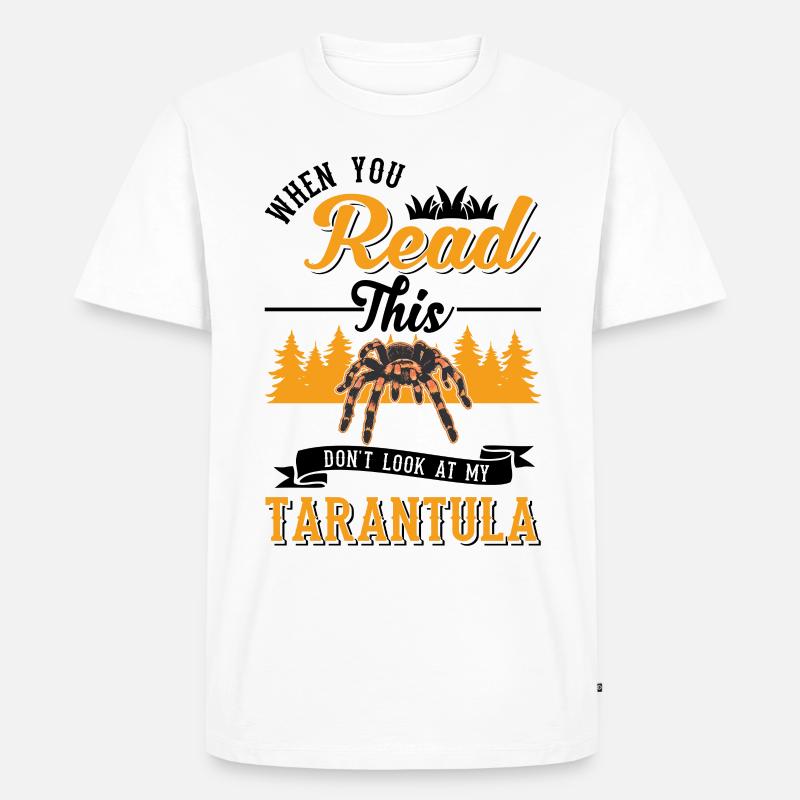 Tarantel Geschenk Spinne Tarantula - Männer Premium Bio T-Shirt - Weiß