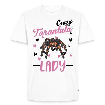 Femme Tarentule Folle - T-shirt Premium bio Homme - blanc - Devant - Nico (187cm)