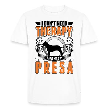 Presa Canario Therapy Dogo Canario - Men's Premium Organic T-Shirt - white - Front - Nico (187cm)