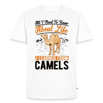 Camel Lover Egypt - Men's Premium Organic T-Shirt - white - Front - Nico (187cm)