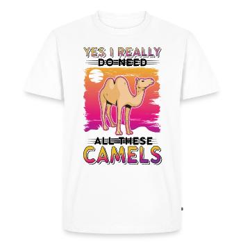 Camel Lover Egypt - Men's Premium Organic T-Shirt - white - Front - Nico (187cm)