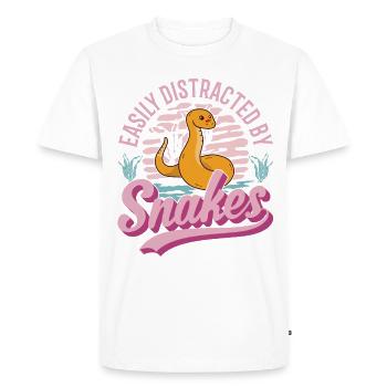Propriétaire de serpent Serpent des blés Serpent - T-shirt Premium bio Homme - blanc - Devant - Nico (187cm)