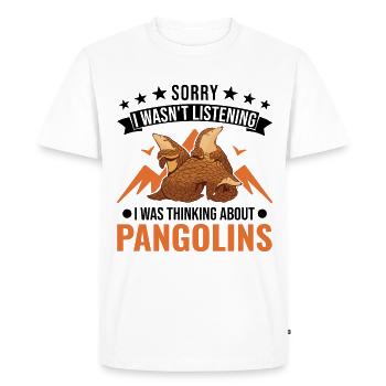 Cadeau Pangolin Pangolin - T-shirt Premium bio Homme - blanc - Devant - Nico (187cm)
