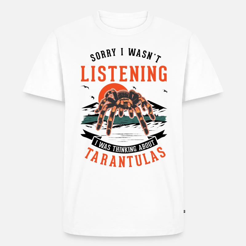 Tarantel Geschenk Spinne Tarantula - Männer Premium Bio T-Shirt - Weiß