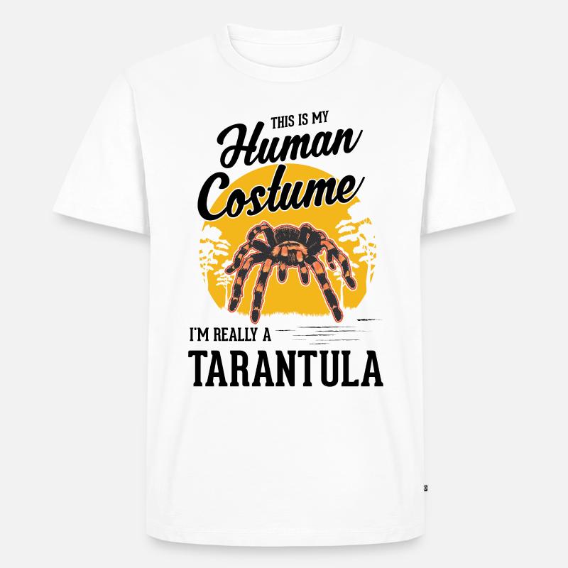 Tarantel Halloween Spinne Tarantula - Männer Premium Bio T-Shirt - Weiß