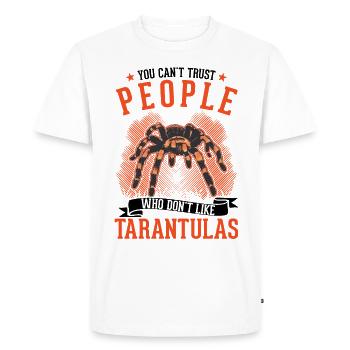 Tarentule Araignée de compagnie Tarentule - T-shirt Premium bio Homme - blanc - Devant - Nico (187cm)