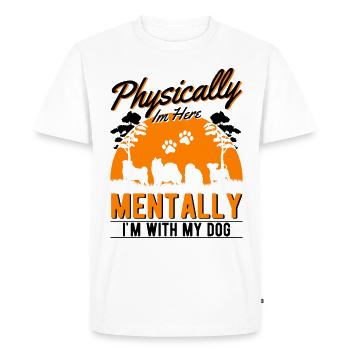 Chien de sauvetage Chien de rue - T-shirt Premium bio Homme - blanc - Devant - Nico (187cm)