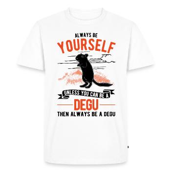 Soyez toujours vous-même Degu Walddegu - T-shirt Premium bio Homme - blanc - Devant - Nico (187cm)