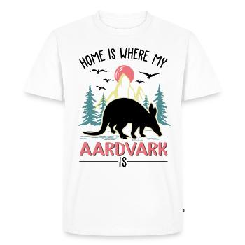 La maison, c’est là où se trouve mon oryctérope - T-shirt Premium bio Homme - blanc - Devant - Nico (187cm)