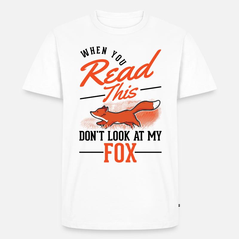 Fuchs Geschenk Rotfuchs - Männer Premium Bio T-Shirt - Weiß