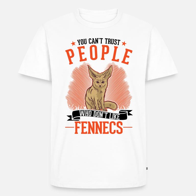 Fennek Geschenk Wüstenfuchs Fennec - Männer Premium Bio T-Shirt - Weiß