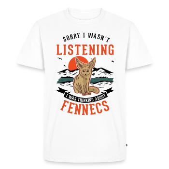 Fennec Gift Desert Fox Fennec - Men's Premium Organic T-Shirt - white - Front - Nico (187cm)