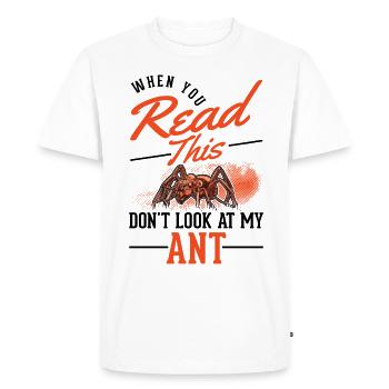Fourmis cadeau fourmilière fourmi de feu - T-shirt Premium bio Homme - blanc - Devant - Nico (187cm)